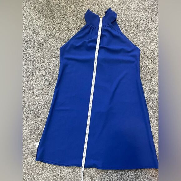 2hearts Royal blue Halter Dress tie dress size small - Picture 7 of 8